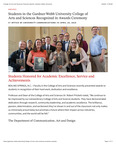 Students in the Gardner-Webb University College of Arts and Sciences Recognized in Awards Ceremony