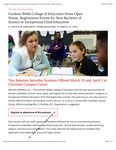 Gardner-Webb College of Education Hosts Open House, Registration Events for New Bachelor of Science in Exceptional Child Education