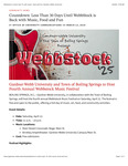 Countdown: Less Than 30 Days Until WebbStock is Back with Music, Food and Fun