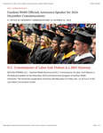 Gardner-Webb Officials Announce Speaker for 2024 December Commencement