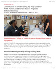 Contributions on Double Dawg Day Help Gardner- Webb Nursing and Exercise Science Programs Enhance Learning