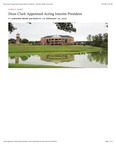 Dean Clark Appointed Acting Interim President