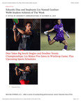 Eduardo Dias and Stephanie Liu Named Gardner- Webb Student-Athletes of The Week