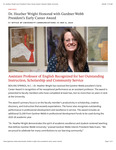 Dr. Heather Wright Honored with Gardner-Webb President’s Early Career Award