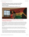 Gardner-Webb Black Student Association and Office of Diversity and Inclusion Sponsor Black History Month Activities