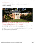 Gardner-Webb Announces Formation of Presidential Search Committee by Office of University Communications