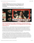 Gardner-Webb Receives Grant to Empower and Celebrate First-Generation College Students in November
