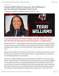 Gardner-Webb Officials Announce Terri Williams as the New Women’s Basketball Head Coach