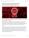 Nearly 83% of Gardner-Webb Student-Athletes Achieve Big South Presidential Honor Roll
