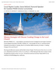 Local Baptist Leader, Jason Ballard, Featured Speaker for Gardner-Webb Greene Lectureship