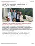 Gardner-Webb Department of PA Studies Attends PA Day at the N.C. Legislature