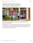 Gardner-Webb Officials Offer Assistance to Limestone and St. Andrews Universities by Office of University Communications