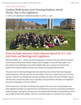 Gardner-Webb Senior-Level Nursing Students Attend Nurses’ Day at the Legislature