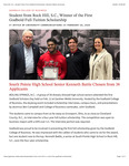 Student from Rock Hill, S.C., Winner of the First Godbold Full-Tuition Scholarship