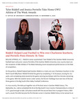 Tyler Riddell and Jessica Perriello Take Home GWU Athlete of The Week Awards