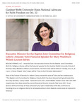 Gardner-Webb University Hosts National Advocate for Faith Freedom on Oct. 22