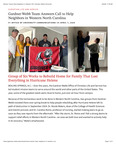 Gardner-Webb Team Answers Call to Help Neighbors in Western North Carolina