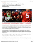 GWU Men’s Soccer Draws Oregon State in First Round of NCAA Division I Men’s Soccer Championship