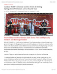 Gardner-Webb University and the Town of Boiling Springs Host Webbstock ’25 for Fourth Year by Office of University Communications