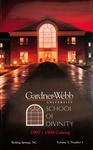 1997 - 1998, Gardner-Webb University Graduate Academic Catalog, M. Christopher White School of Divinity