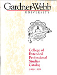 1998 - 1999, Gardner-Webb University GOAL Academic Catalog