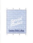 1984 - 1985, Gardner-Webb College GOAL Academic Catalog