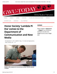 Honor Society 'Lambda Pi Eta' Comes to the Department of Communication and New Media by Jonelle Bobak