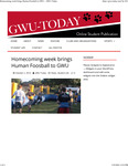 Homecoming Week Brings Human Foosball to GWU