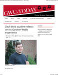 Deaf-Blind Student Reflects on His Gardner-Webb Experience