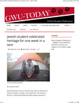 Jewish Student Celebrated Heritage for One Week in a Tent