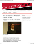 The Faces of SGA-President Delton Barnes