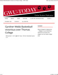Gardner-Webb Basketball Victorious Over Thomas College