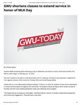 GWU Shortens Classes To Extend Service In Honor Of MLK Day