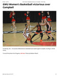 GWU Women’s Basketball Victorious Over Campbell