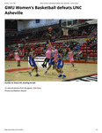GWU Women’s Basketball defeats UNC Asheville
