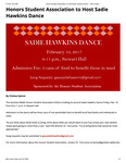 Honors Student Association to Host Sadie Hawkins Dance by Chelsea Sydnor