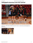 Volleyball Victorious Over NC Central by GWU-Today