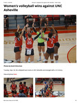 Women’s Volleyball Wins Against UNC Asheville by GWU-Today