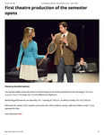 First Theatre Production Of The Semester Opens by GWU-Today