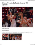 Women's Basketball Victorious vs. USC Upstate by Lisa Martinat