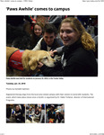'Paws Awhile' Comes to Campus