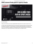 GWU Alumni Finds Path in Sports Media by Thomas Manning
