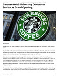 Gardner-Webb University Celebrates Starbucks Grand Opening by Alexa Key