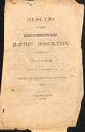 1855 Minutes of the Kings Mountain Baptist Association by Kings Mountain Baptist Association