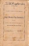 1885 Minutes of the Kings Mountain Baptist Association
