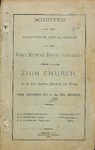 1890 Minutes of the Kings Mountain Baptist Association