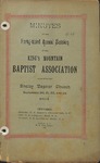 1894 Minutes of the Kings Mountain Baptist Association