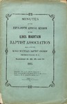 1905 Minutes of Kings Mountain Baptist Association