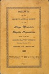 1910 Minutes of the Kings Mountain Baptist Association