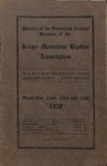 1920 Minutes of the Kings Mountain Baptist Association